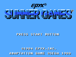 Summer Games Title Screen
